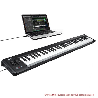 KORG 61 Key MIDI Controller Compact USB MIDI Keyboard Contr