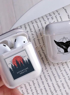 Case For Airpods Pro Sunrise Pattern Clear Soft Silicone Ca