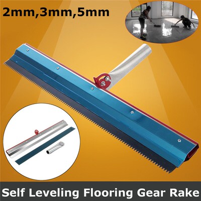 56*12cm Stainless Steel Notched Squeegee Epoxy Cement Painti