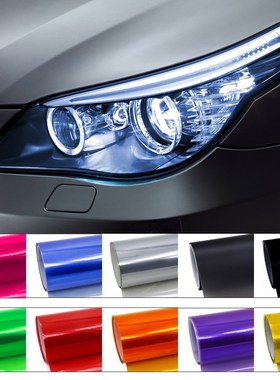 Car Headlight Taillight Fog Light Vinyl Smoke Film Sticker