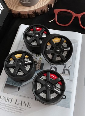 3D modified wheel brake disc soft silicone earphone cover B
