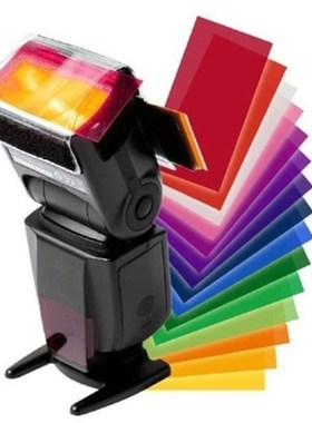 12 pieces color card for Strobist Flash Gel Filter Color Bal