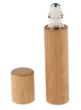 10ml Bamboo Perfume Essential Oils Roller Ball Empty Glass