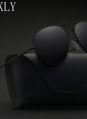 Dokly brand 2018 HD Polarized black lens Pilot sunglasses M