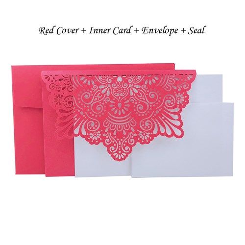 1pcs elegant laser cut wedding invitation cards greeting car
