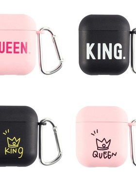 Silicone Case Protective Cover  Luxury King Queen Crown Blu