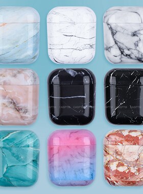 Marble Pattern Protective Cover For Airpods 1 2 Hard PC Sho