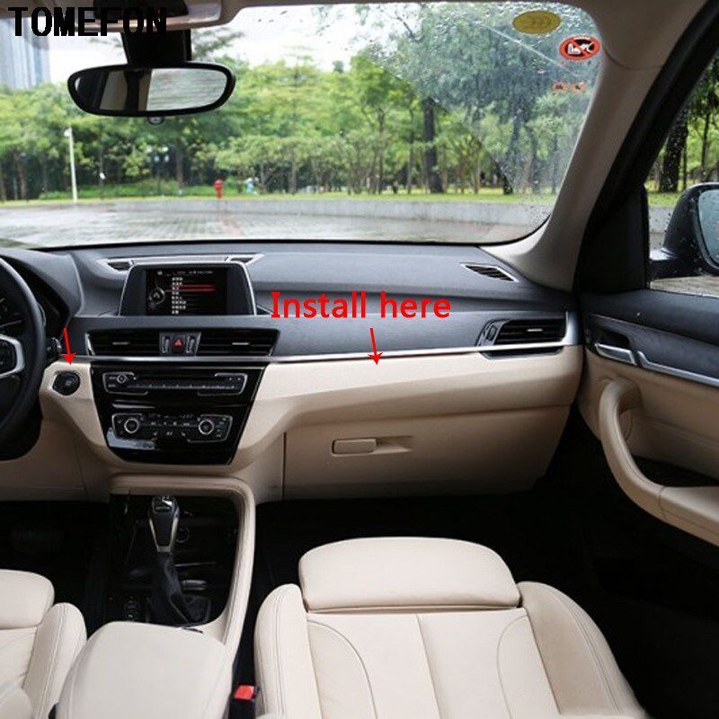 For BMW X1 F48 2016 2017 2018 LHD ABS Wood Paint Interior Fr