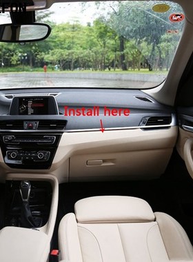 For BMW X1 F48 2016 2017 2018 LHD ABS Wood Paint Interior Fr