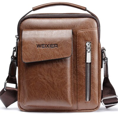 handbag Man Messenger Bag 2 Set Men Pu Leather Shoulder Bag