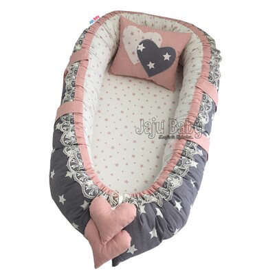Jaju Baby Special Hand Made Gray Star Babynest Orthopedic B