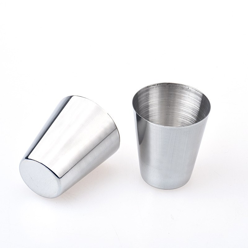 New 6 stainless steel cups bar wine glass drinking water te