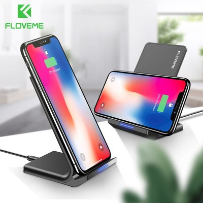 FLOVEME 10W Qi Wireless Charger For iPhone 12 11 8 For Sams