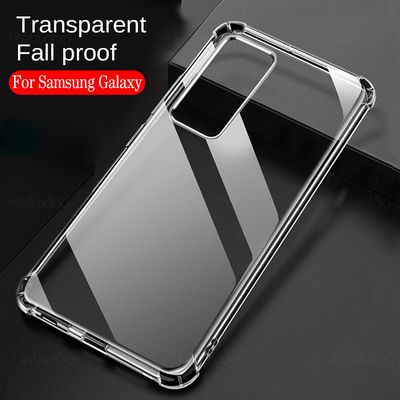 For samsung Galaxy M31S A71 A51 A21S Transparent silicone c