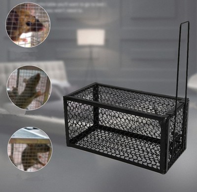 Reusable Mousetrap Iron Rat Cage Hamster Mouse Trap Pest Co