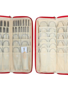 121pcs Double Point Stainless Knitting Needles Set Straight