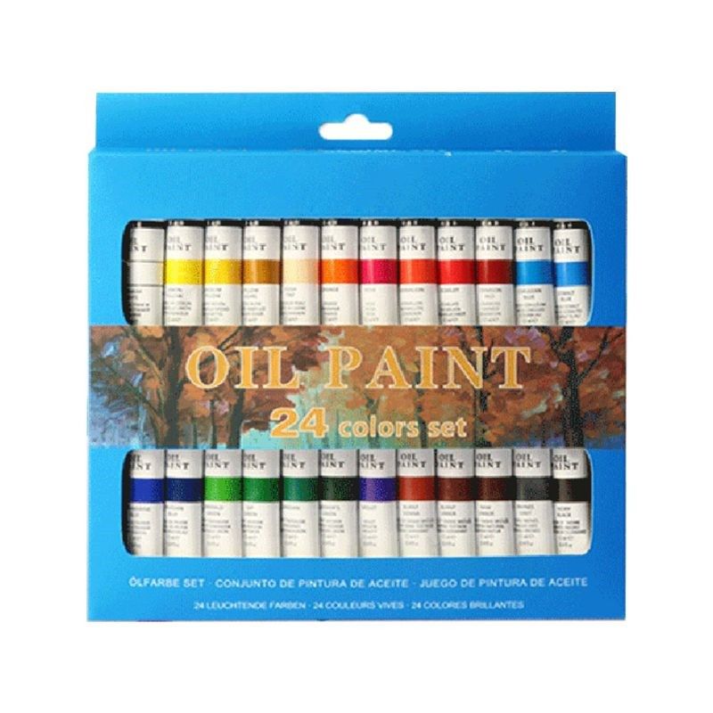 24 Colors Professional Oil Painting Paint Drawing Pigment 12