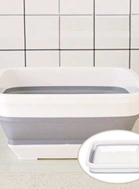 Silicone Bucket Folding Camping Washbasin Foldable Basin Fi