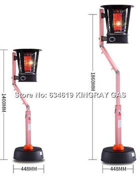 New Hotsell Height Adjustable Gas Infrared Heater Household