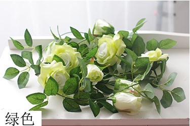 2M Artificial Roses Flower Rattan Wedding Arch Flowers Artif 鲜花速递/花卉仿真/绿植园艺 花艺材料 原图主图