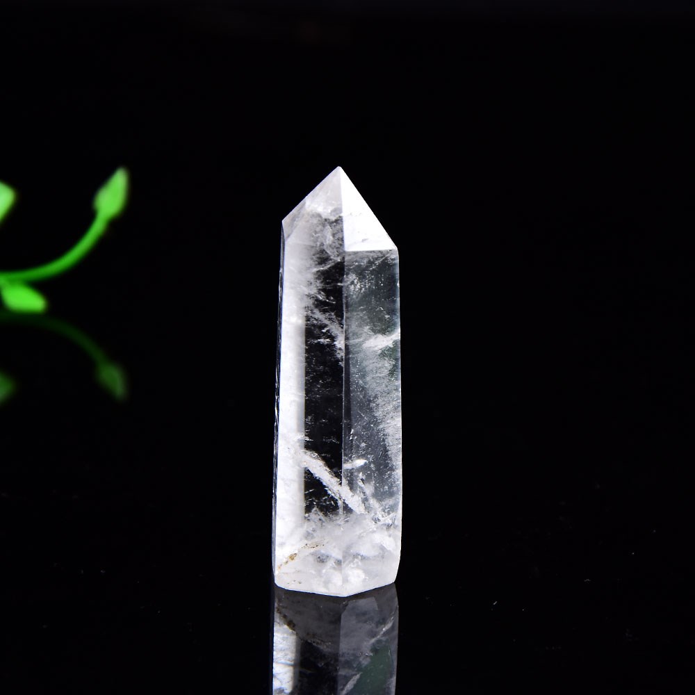 Natural Crystal Transparency Quartz Point Healing Stone Hexa