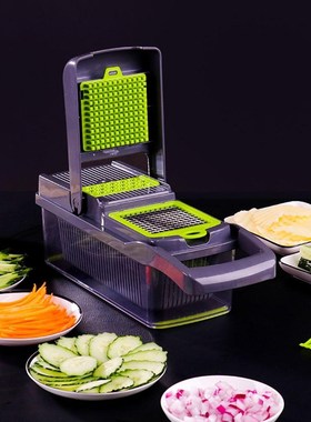 Manual Vegetable Cutter Food Slicer Fruit Presser Slicer Cut