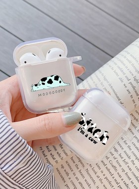 Cow High Quality Mooooody Clear Soft silicone TPU For AirPo