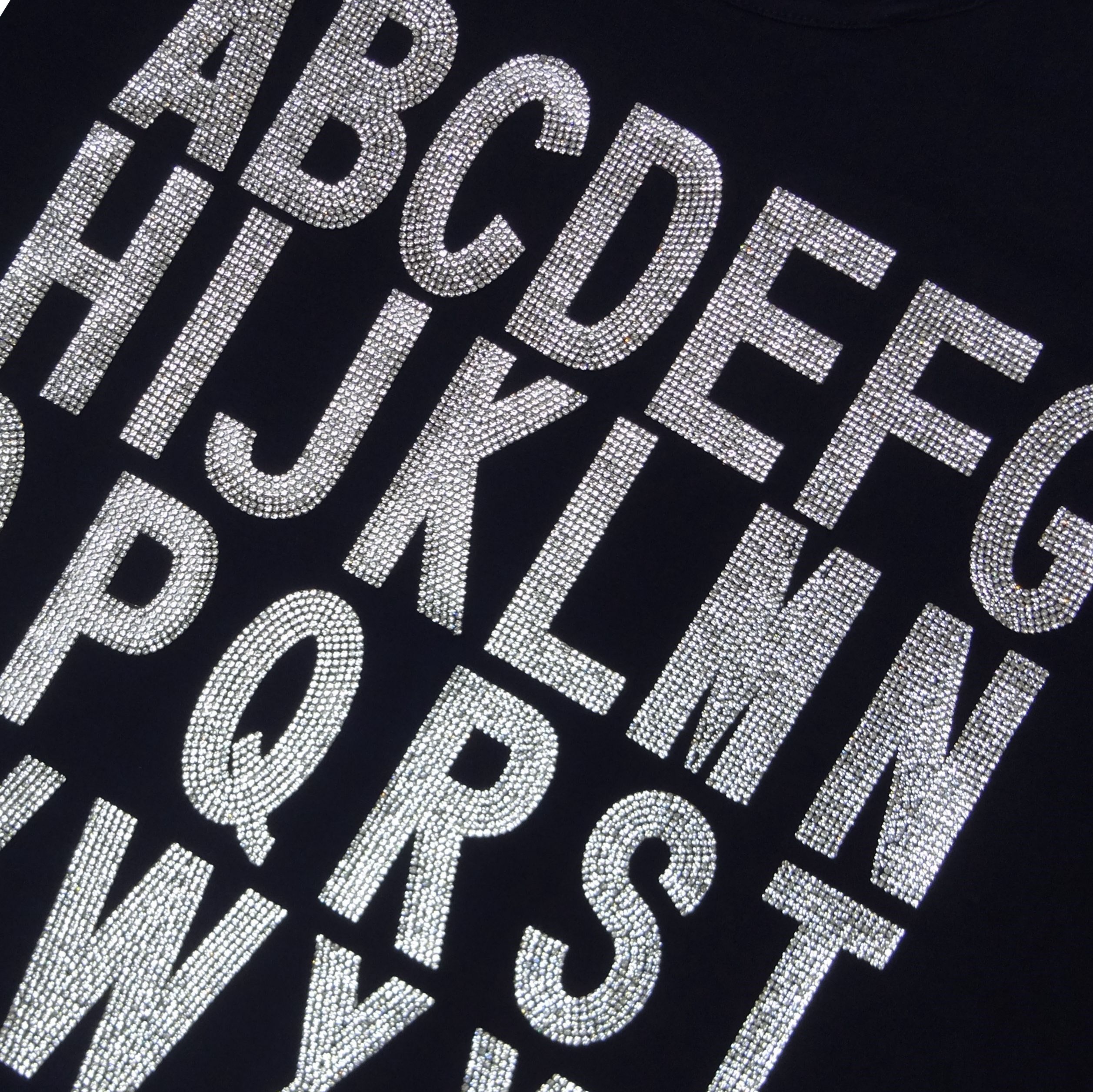 a z capital rhinestone alphabet letter patches iron on hotf