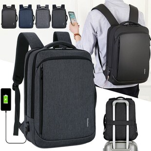 Travel Business Notebook Bagpack Men Laptop Backpack USB Ch