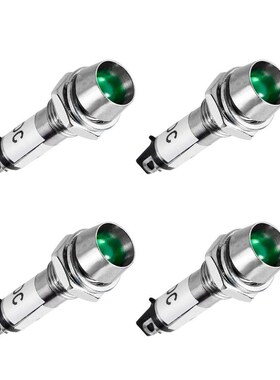 Hot 4PCS XD8-1 LED Metal Signal Indicator Length 36mm Waterp