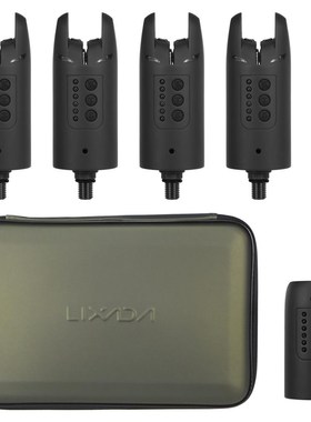 Lixada Wireless Fishing Alarm Set 4 Fishing Bite Alarms + 1