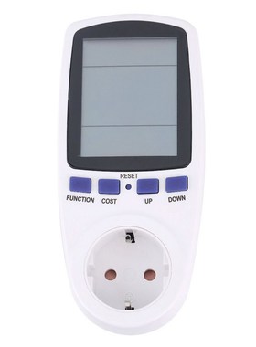 EU Plug LCD Energy Meter Voltage Wattage Current Monitor Wa