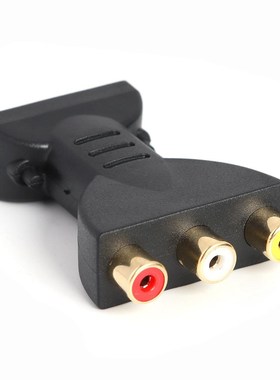 Gold plated HDMI Male to 3 RCA Female Video Audio Adapter A
