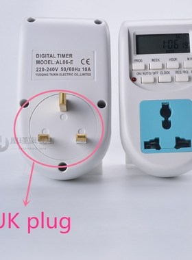 Digital Time Switch Timer With UK EU Socket Weekly Programma