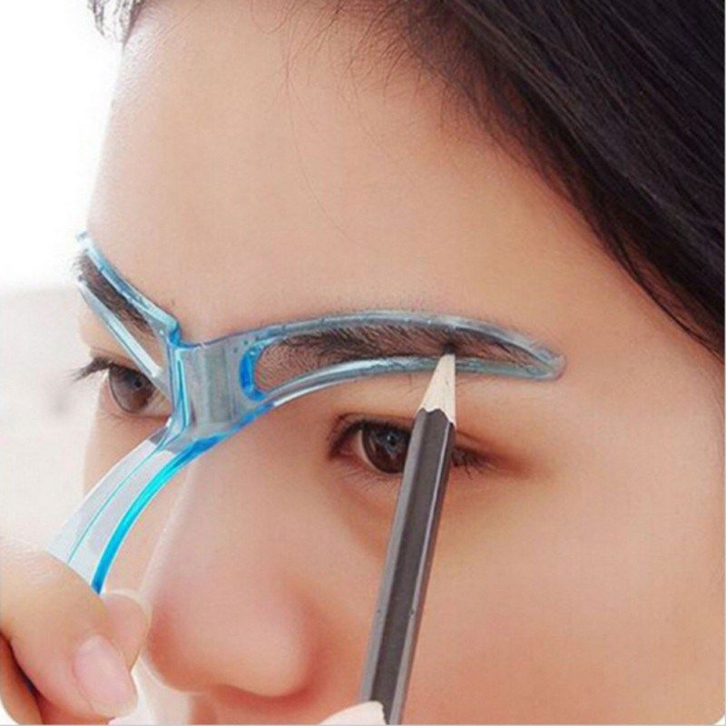 eyebrow stencil brow painted model drawing guide styling sha