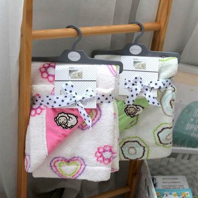 Cute Print Animal Baby Boys Girls Winter Blanket 100x125CM