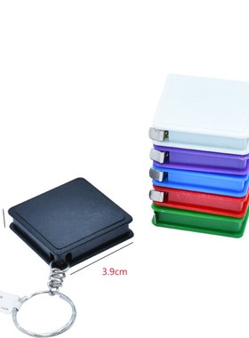 Mini Tape Measure With Key Chain Plastic Portable Retractabl
