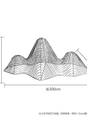 户外不锈钢镜面镂空假山雕塑酒店地产水景装饰售楼部水池造景摆件