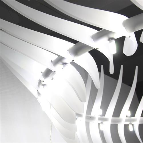 设计师后现代简约售楼部酒店大堂磨砂亚克力螺旋异型LED工程吊灯