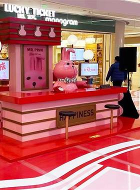 大型玻璃钢雕塑定制卡通彩绘吉祥物户外网红兔子摆件美陈系列