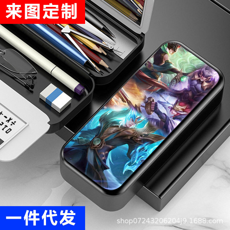 王者荣耀青龙志中小学生多功能带镜子计算器文具盒笔袋现货