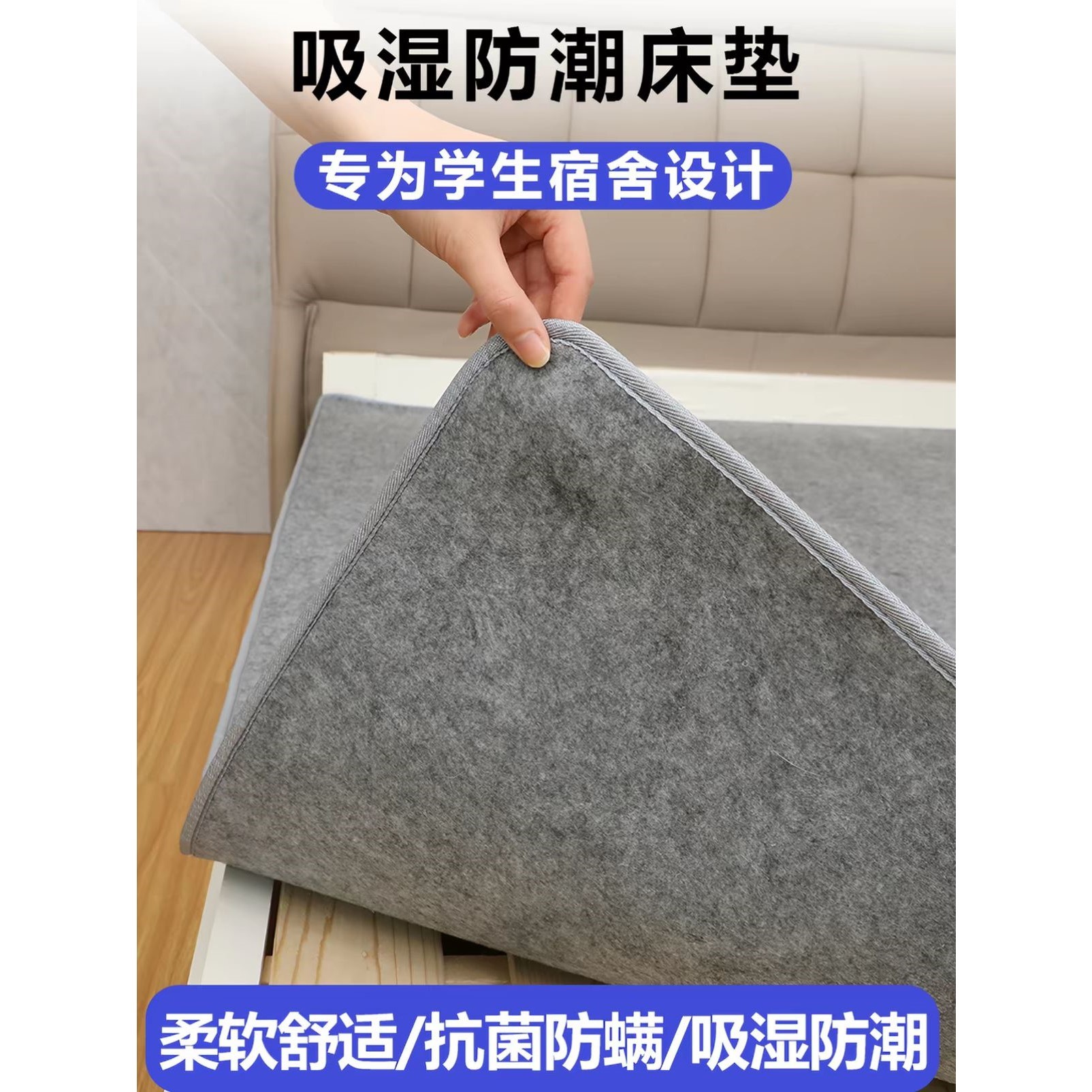 防潮垫床上用毛毡床垫学生宿舍单人床榻榻米防湿防霉褥子家用垫子