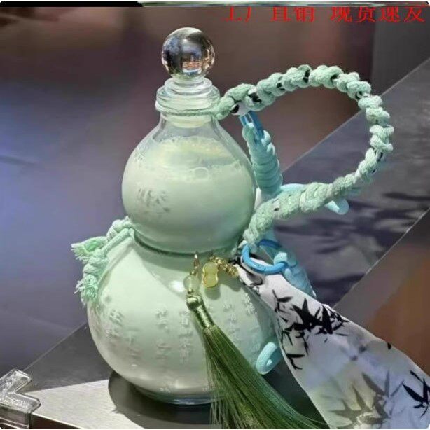 500ml葫芦玻璃水杯大容量便携