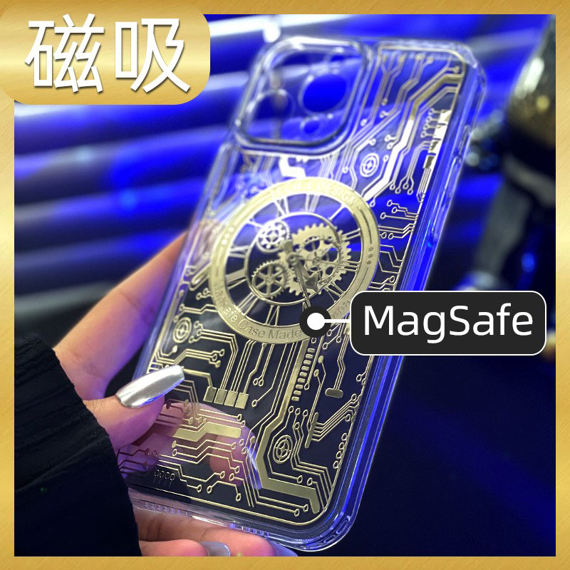 机械朋克风MagSafe磁吸炫酷壳