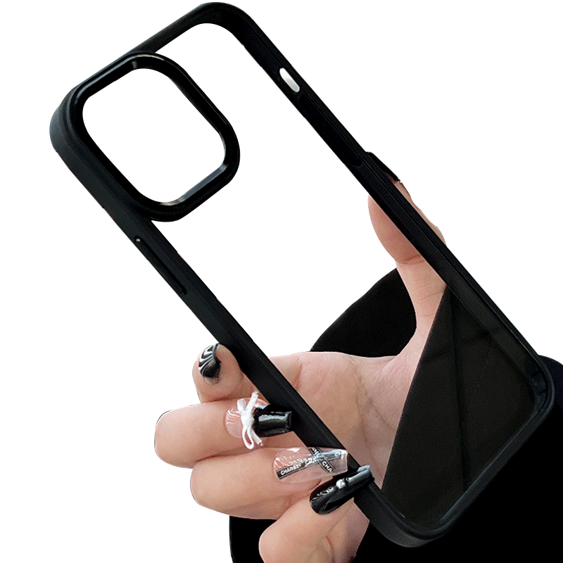 新款黑色适用苹果16promax手机壳iphone14plus高级13pro透明15不发黄12pm女高级感11防摔ip男por情侣p简约xr