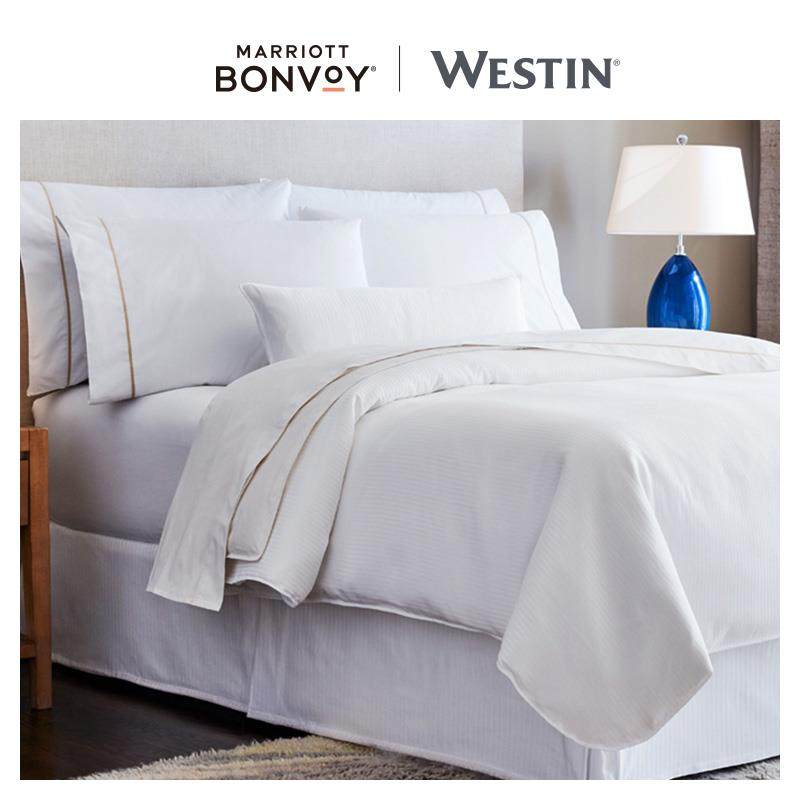 威斯汀酒店天梦之床贡缎四件组床品枕套被套床单床笠,床上用品,酒店床品套件,淘宝优惠券,粉丝福利购,淘宝优惠卷