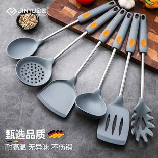 锅铲子 硅胶铲不粘锅专用硅胶锅铲家用炒菜铲子耐高温加长厨具套装