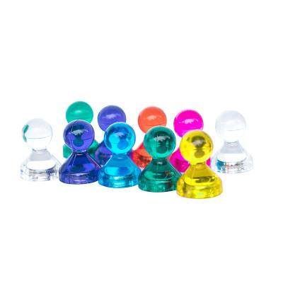 彩色强力磁铁白板磁扣黑板磁钉吸铁石透明磁力贴强磁磁性贴磁性扣