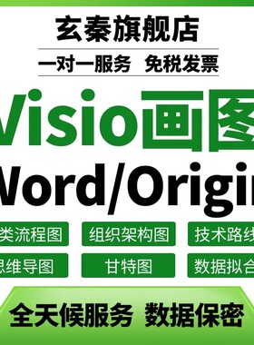 visio画图流程图制作组织架构图excel图表代做曲线折线图散点饼图