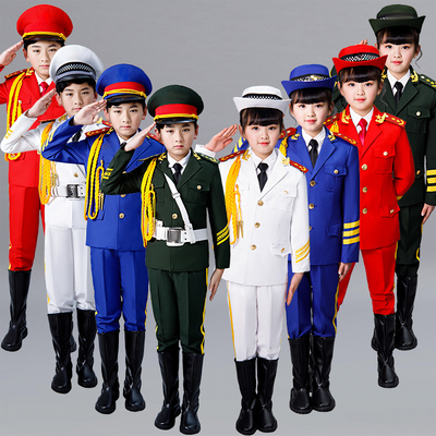 儿童升旗手服装小学生仪仗队军装